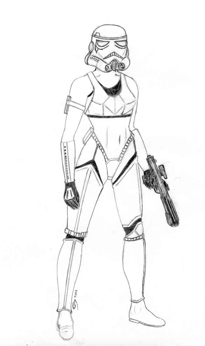 674x1140 Female Stormtrooper By In2thedarkside