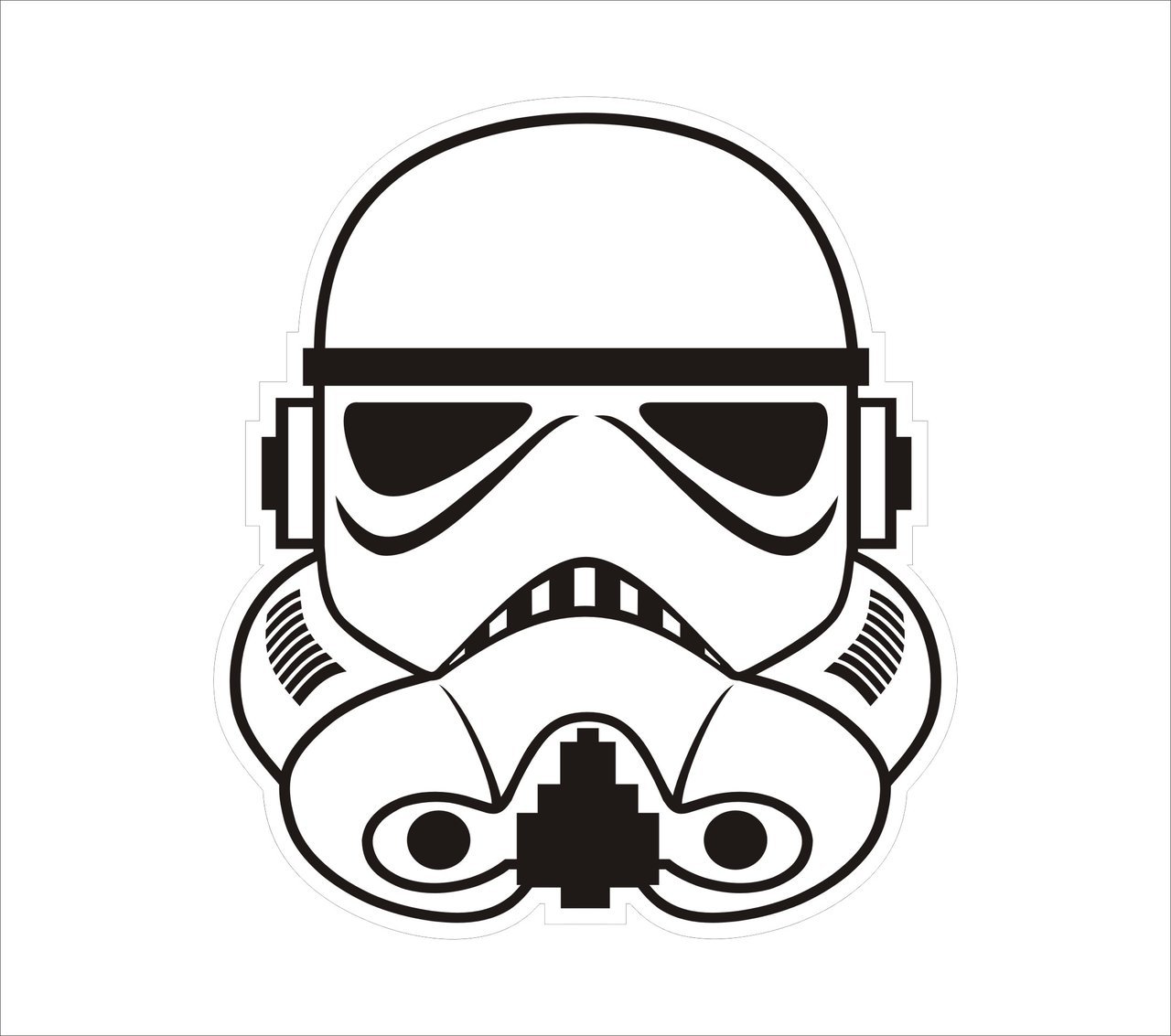 1280x1133 Stormtrooper Helmet Graphic By Markalbiar