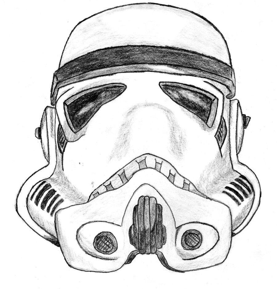 900x940 Themes Simple Stormtrooper Helmet Drawing Also Drawing