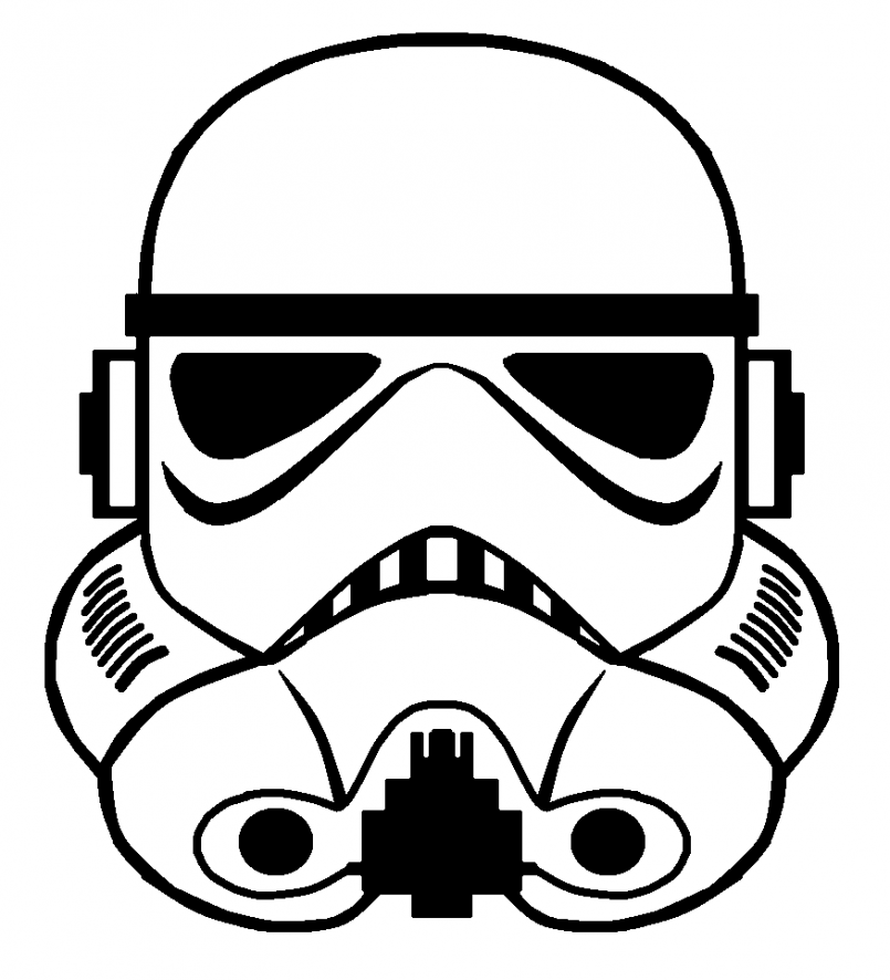 805x886 Themes Stormtrooper Helmet Drawing Tutorial As Well As Simple