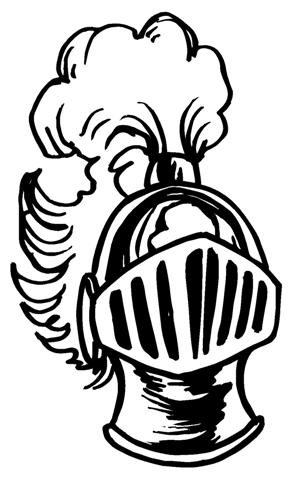 293x480 Knight Helmet Clipart Front