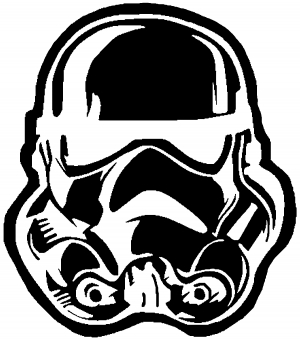 300x339 Stormtrooper Car Or Truck Window Decal Sticker