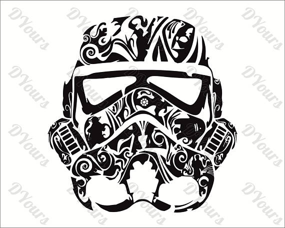 570x456 Stormtrooper Star Wars Abstract Floral Vector Model
