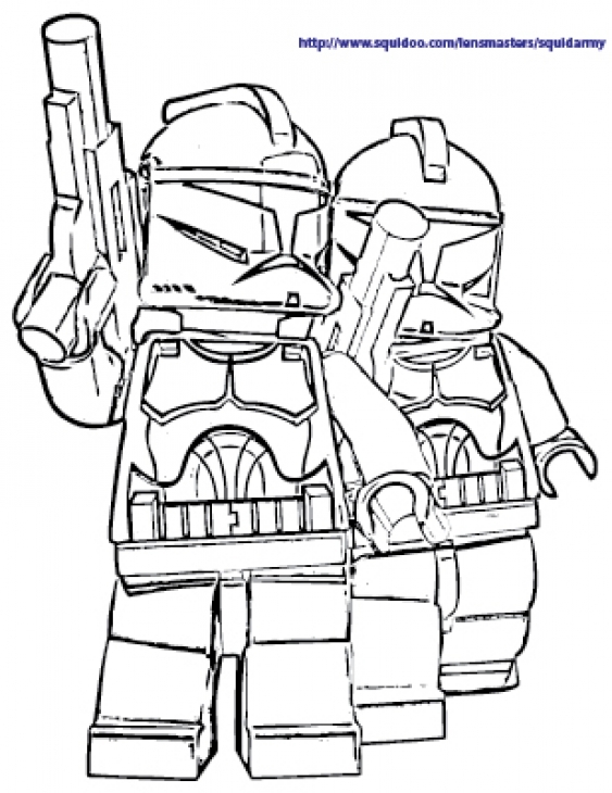 563x730 The White Stormtroopers In Lego Star Wars Free Coloring Sheets