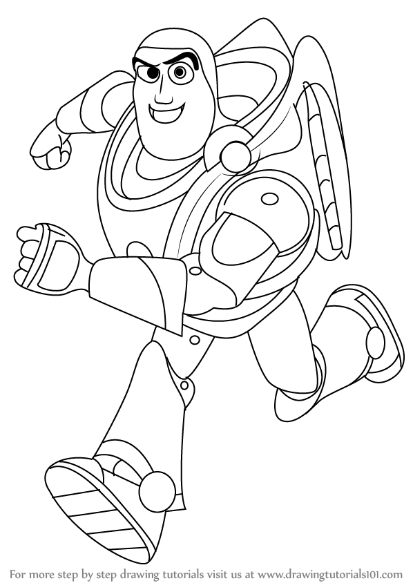 598x844 Learn How To Draw Buzz Lightyear From Toy Story (Toy Story) Step