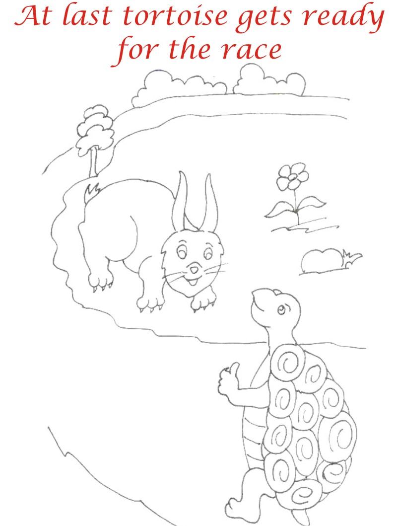 800x1059 The Racing Story Coloring Page For Kids 7
