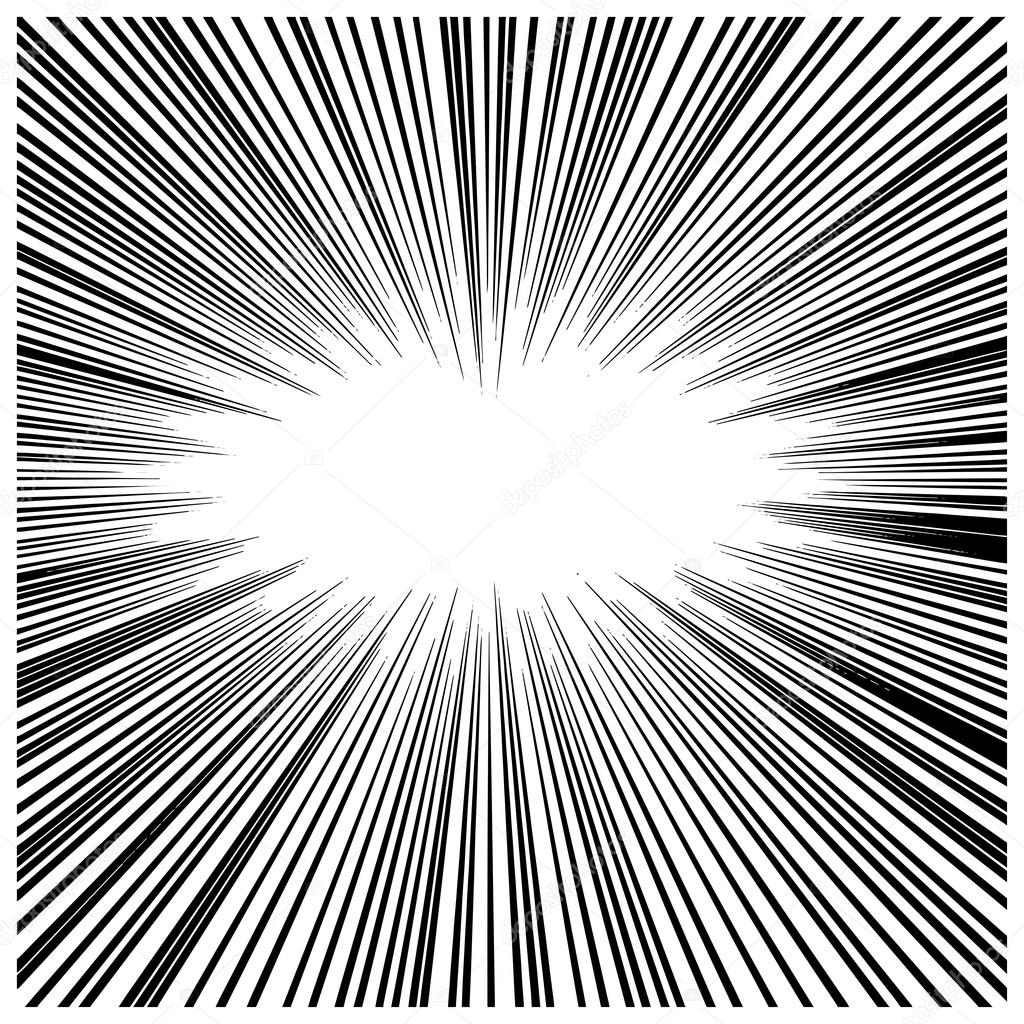 1024x1024 Illustration Vector Abstract Manga Speed Motion Thick Black