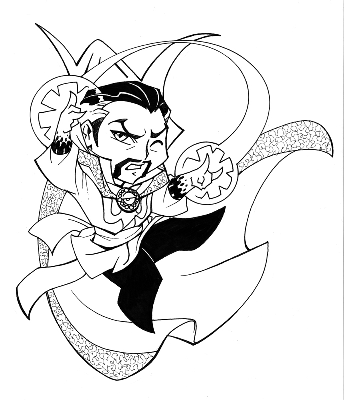 688x800 Doctor Strange Paperchild By Meluran