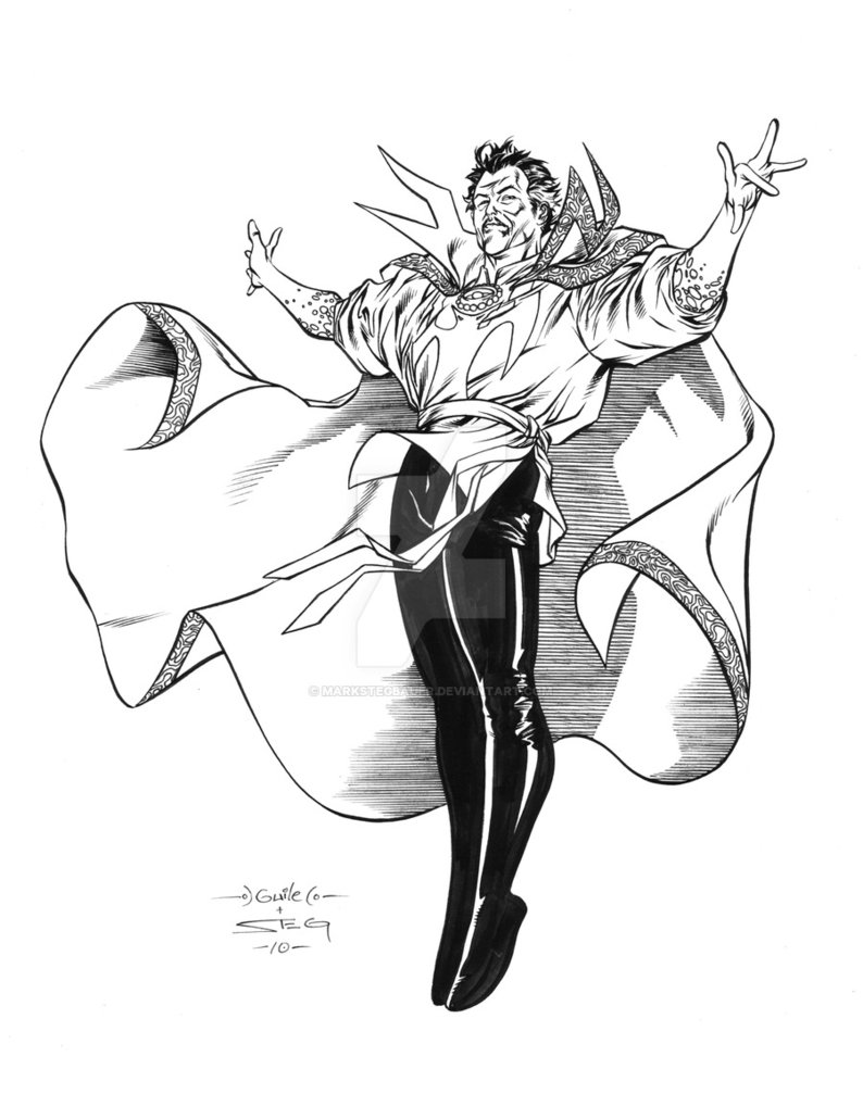 794x1007 Guile Dr Strange Inks By Markstegbauer