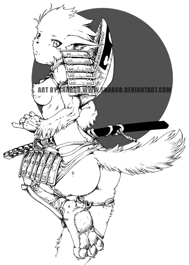 650x911 Straw Hat Samurai By Snargo