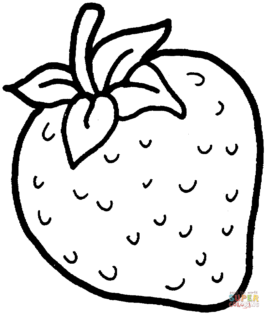 850x1006 Sweet Strawberry Coloring Page Free Printable Coloring Pages
