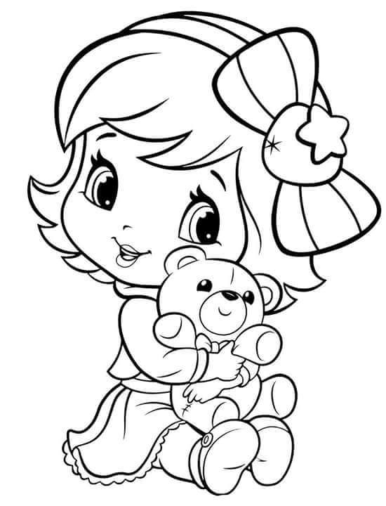550x720 Baby Strawberry Desenhos Babies, Coloring Books