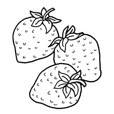 230x230 Strawberry Coloring Pages Printable For Fancy Draw Page