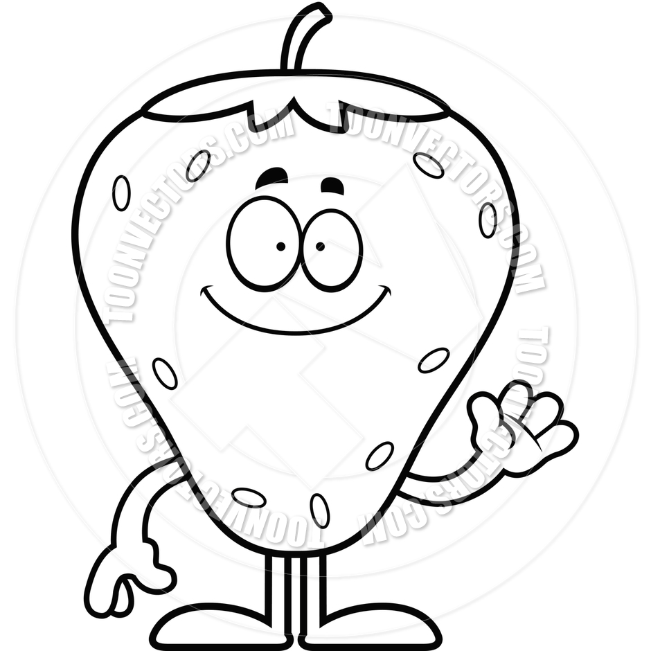 940x940 Clipart Black And White Strawberry