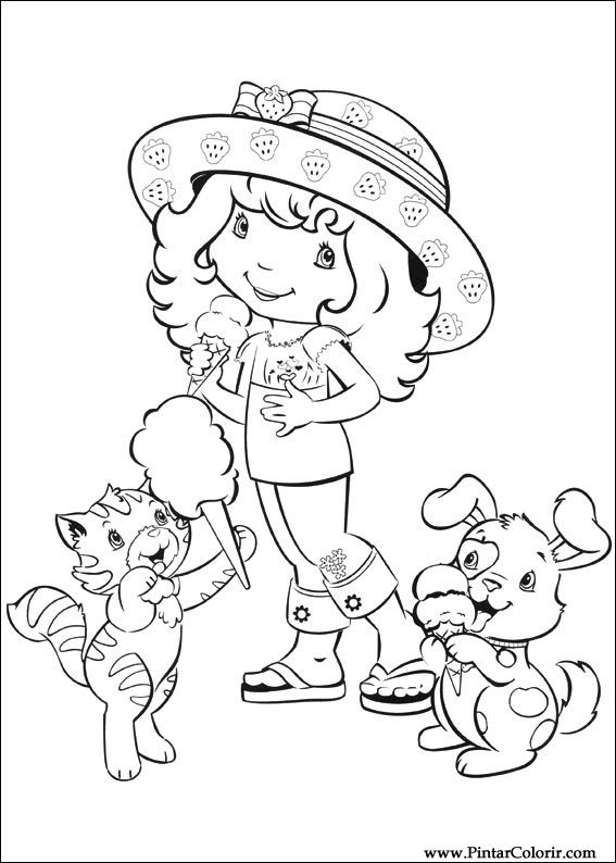 567x794 Drawings To Paint Amp Colour Strawberry Sweetheart