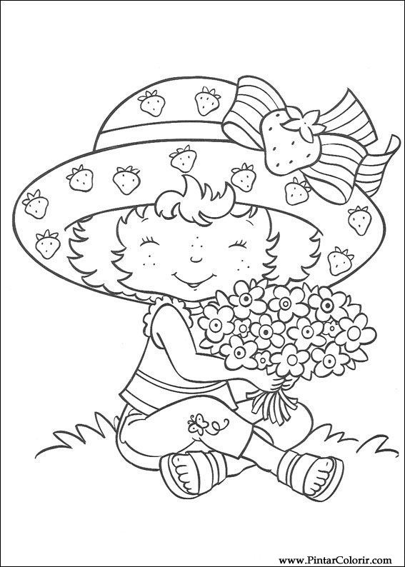 567x794 Drawings To Paint Amp Colour Strawberry Sweetheart