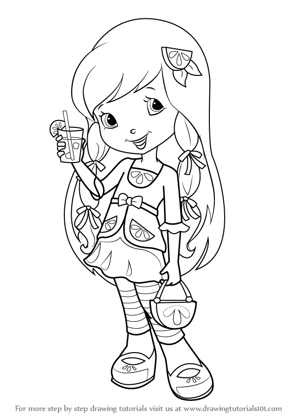 596x843 Learn How To Draw Lemon Meringue From Strawberry Shortcake