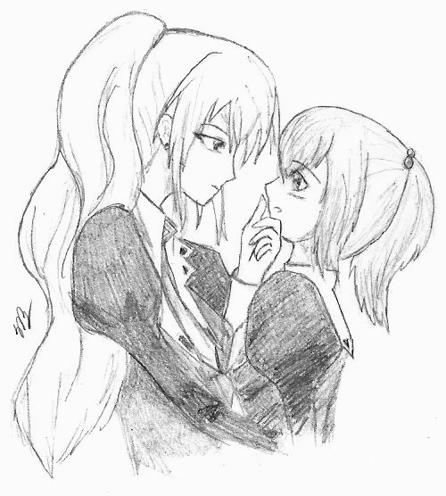 500x556 Strawberry Panic! Shizuma And Nagisa By Me Shark