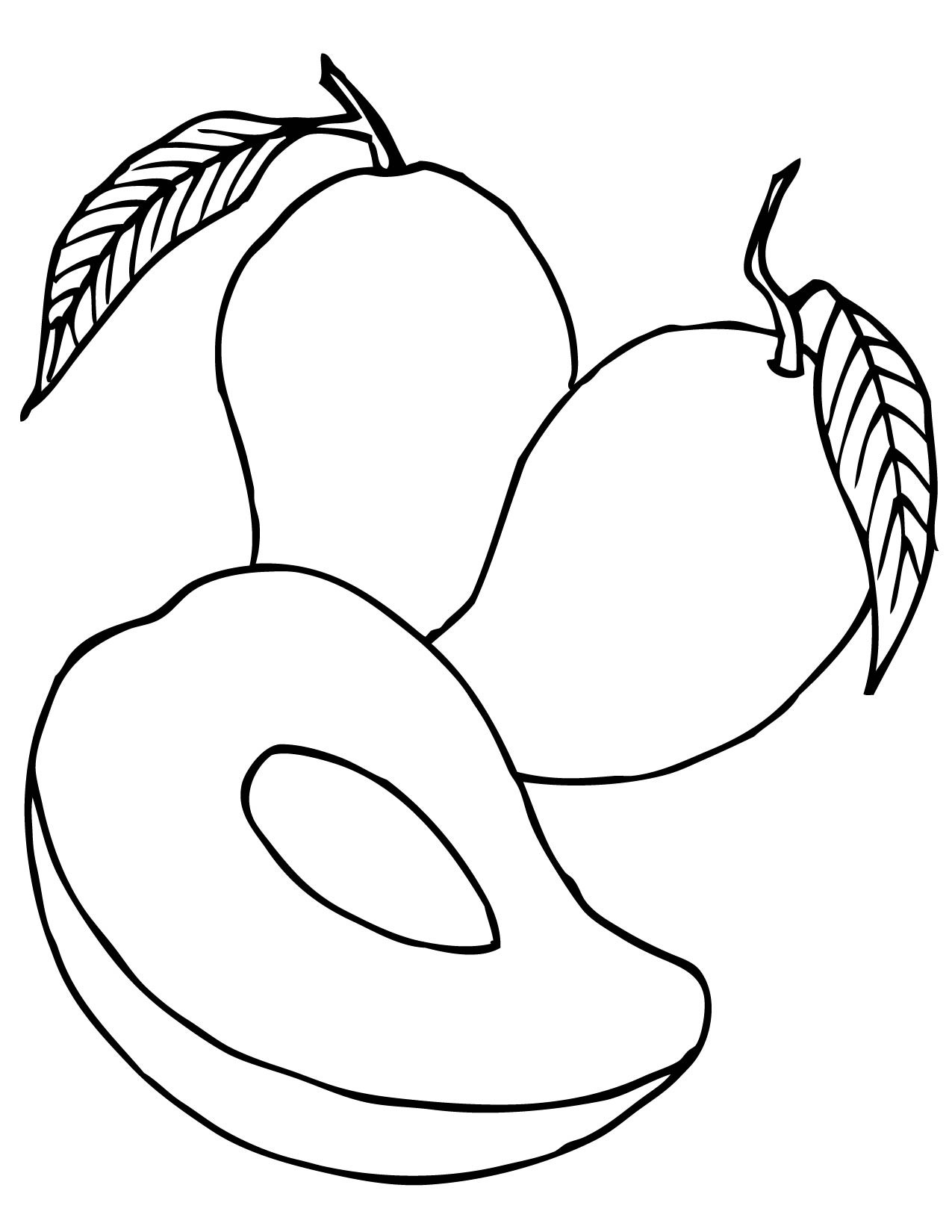 1275x1650 Three Strawberries Fruits Coloring Pages Simple For Kids Fresh