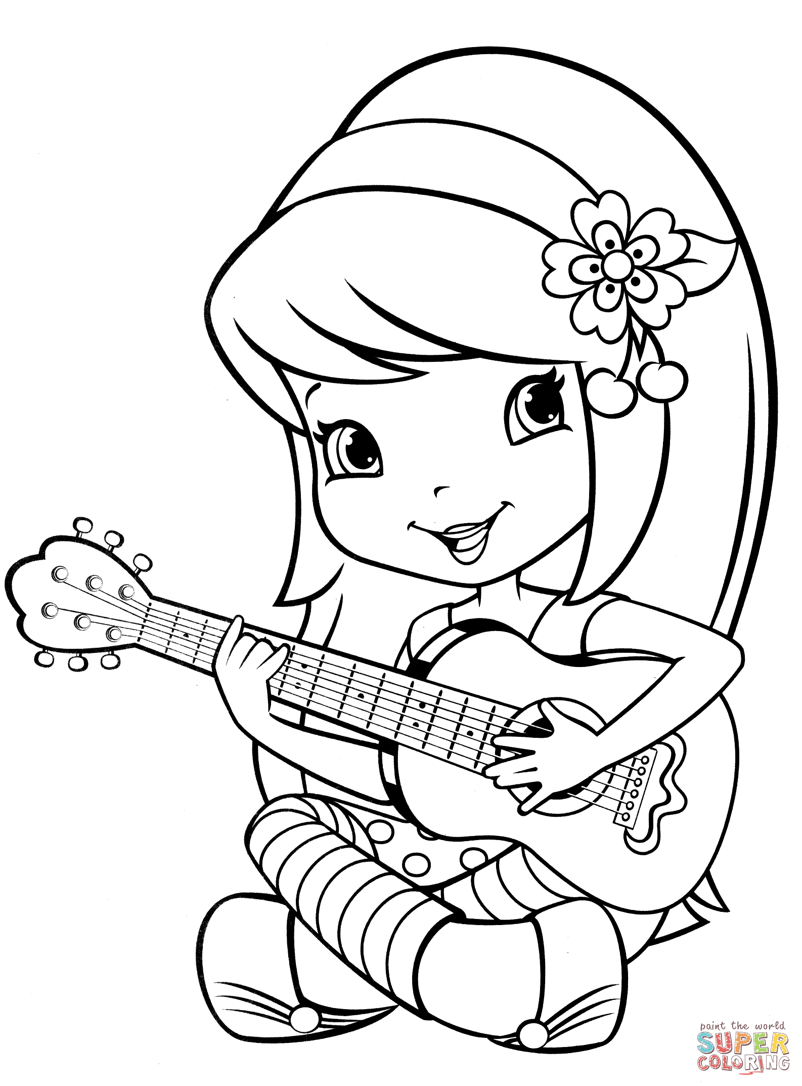 1586x2146 Strawberry Shortcake Coloring Pages Free Coloring Pages