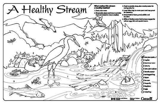 540x350 Stream Coloring Page River Coloring Pages