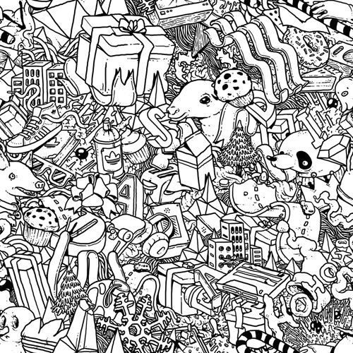 500x500 Illustration The Art Cartoon Of Two Bearded Ladies