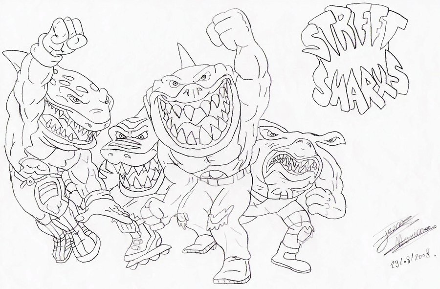900x591 Street Sharks 001 By Maxime Jeanne