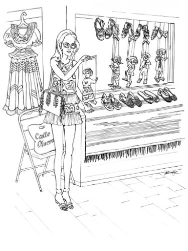 375x500 Saatchi Art La2449 Olvera Street Drawing By Joshua Wong