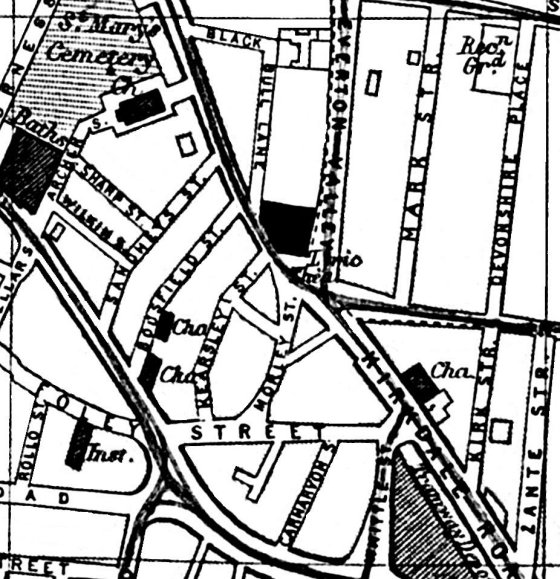 560x579 Liverpool, Streets, Liverpool Street Map A Z 1901 Section H7 Old