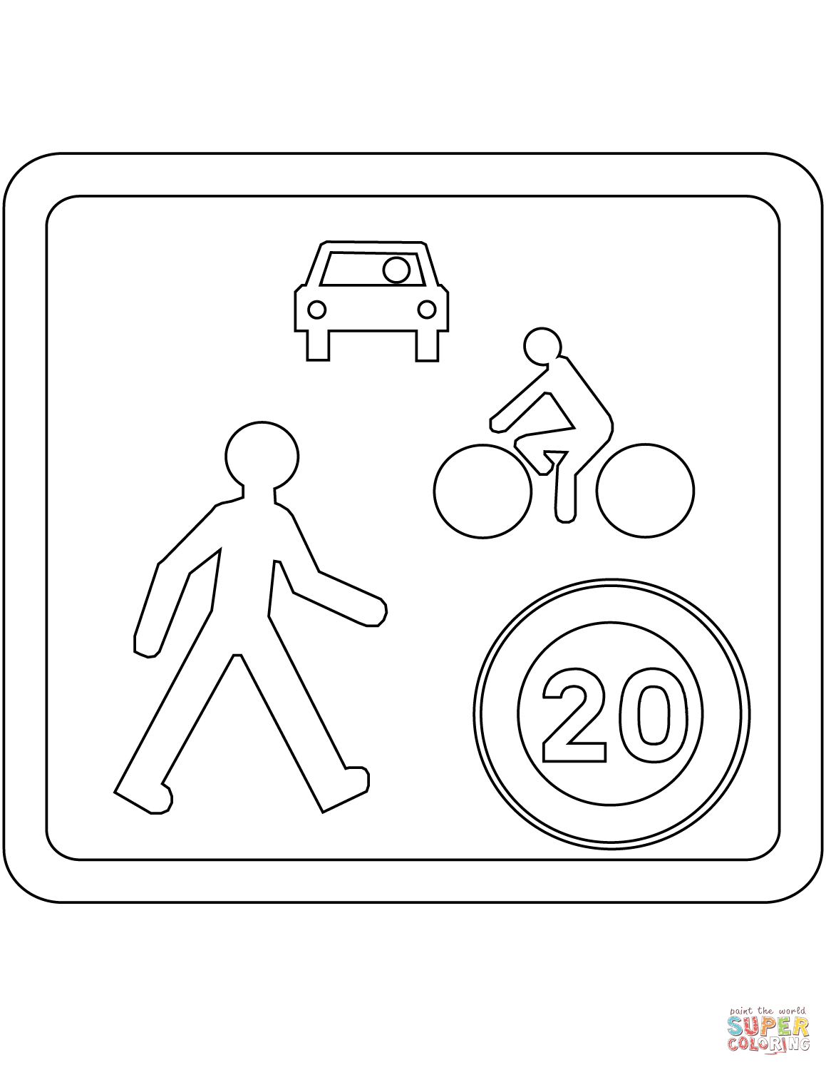 1159x1500 Living Street Sign In France Coloring Page Free Printable