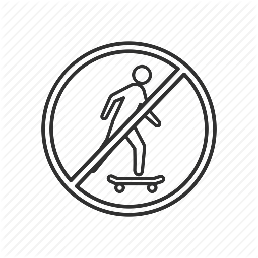 512x512 No Skateboarding, Road, Road Sign, Sign, Skate Prohibited