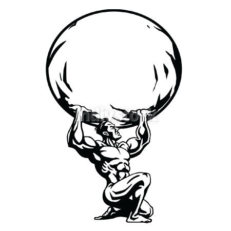 450x450 Atlas Stylised Drawing Vector