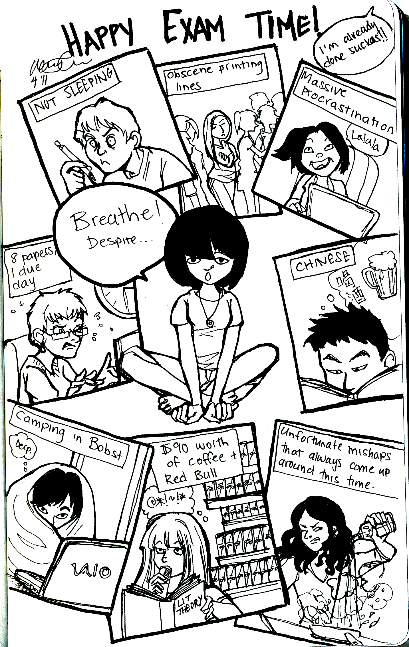 1433x2267 Exam Time Stress Induced Drawing