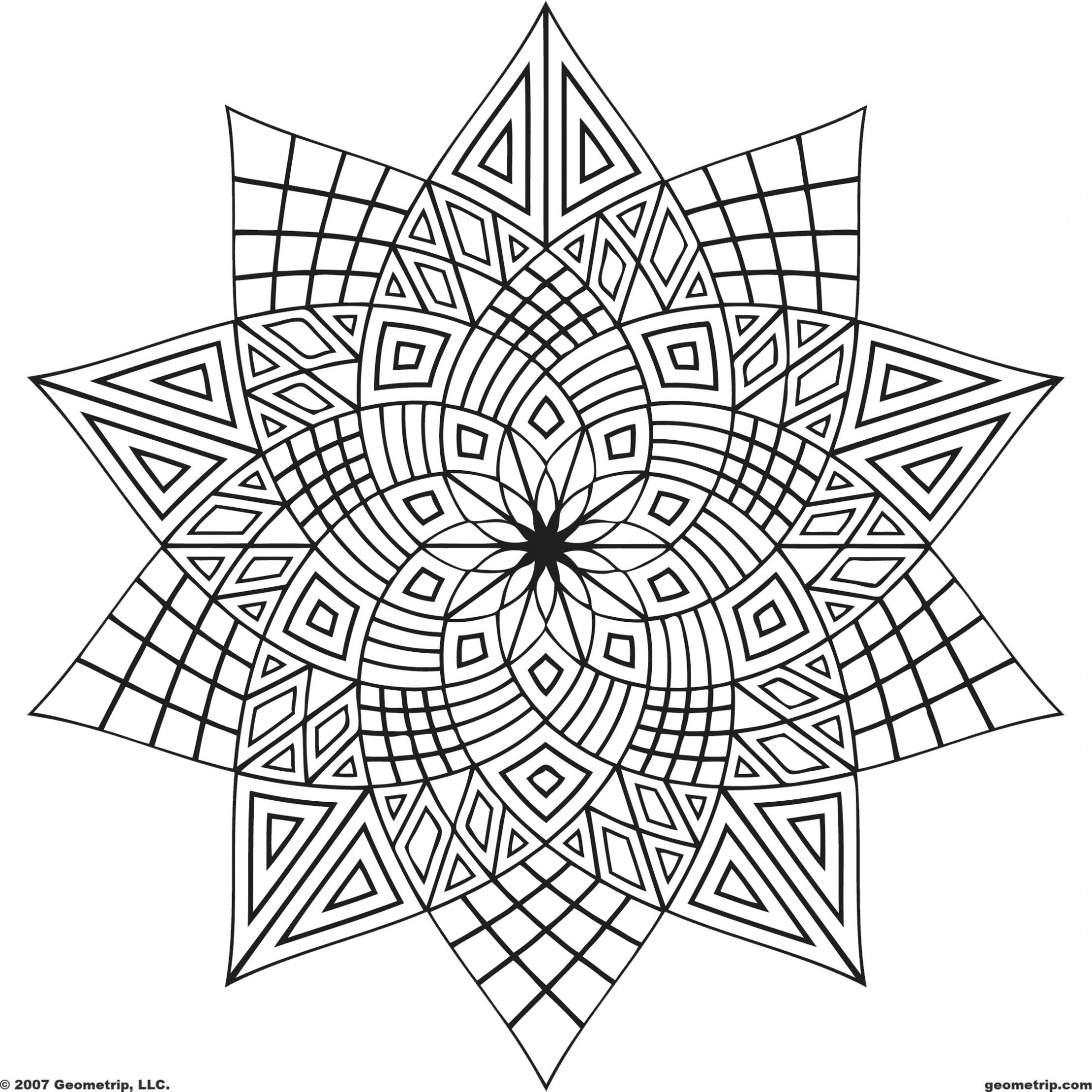 2220x2220 5 Printable Abstract Coloring Pages For Stress Relief