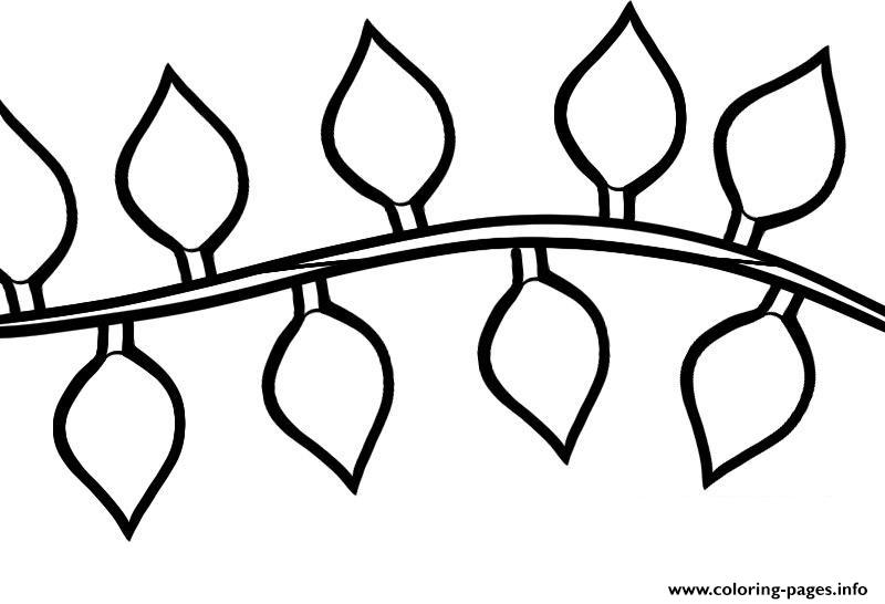 800x546 Christmas Light String Drawing Coloring Pages Printable