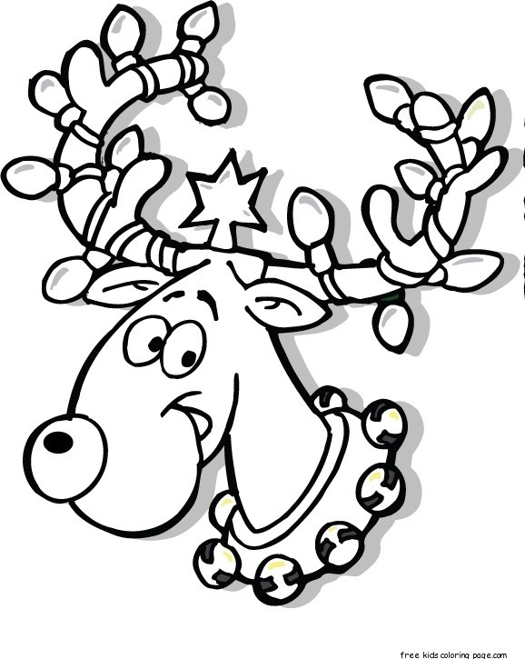 578x725 Christmas Lights Coloring Pages