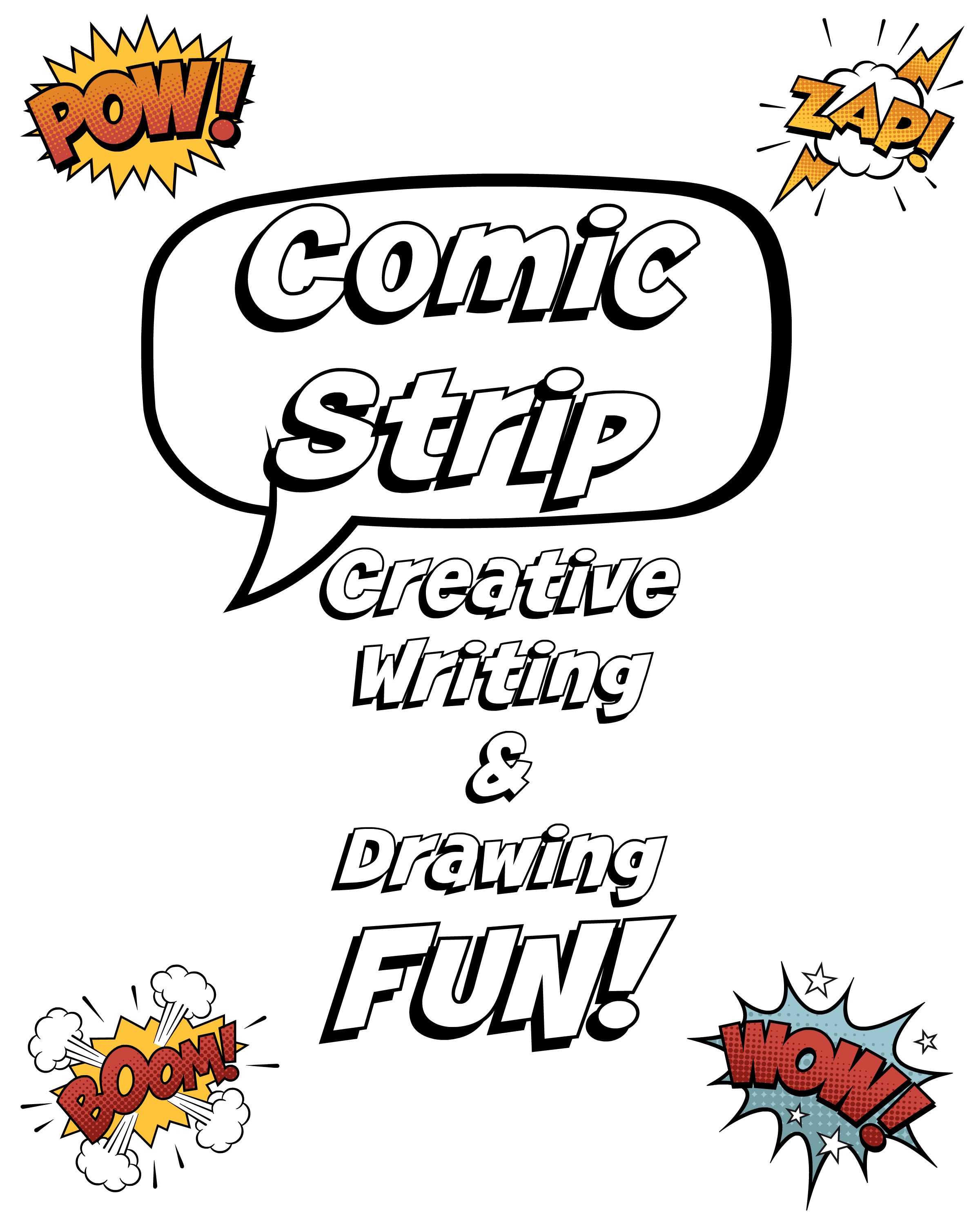 2400x3000 Comic Strip Creative Writing Amp Drawing Fun + Planner
