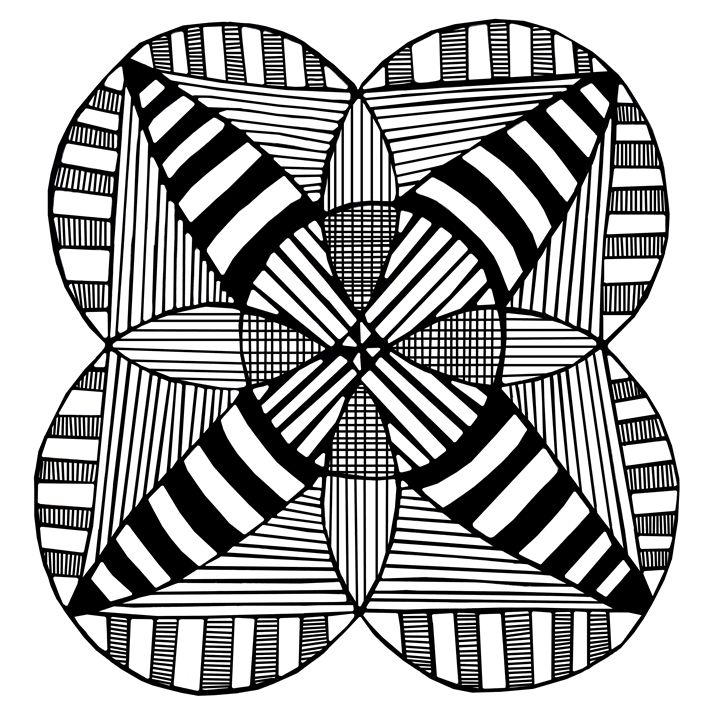 720x720 Circles And Stripes
