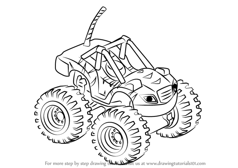 800x566 Learn How To Draw Stripes From Blaze And The Monster Machines