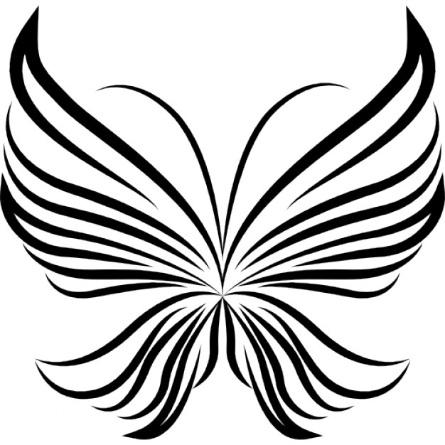 626x626 Stripes Wings Light Butterfly Beautiful Design From Top View Icons