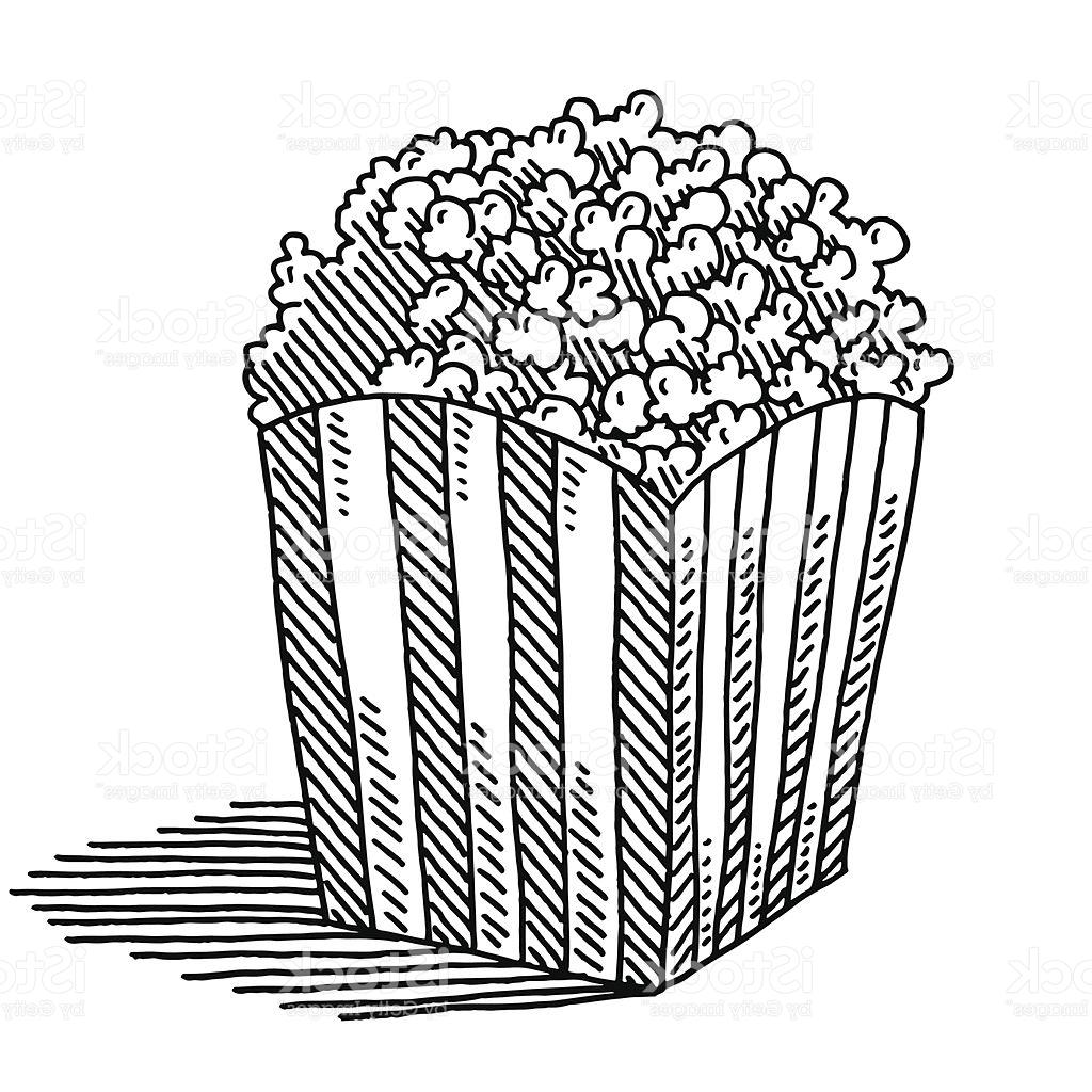 1024x1024 Best Hd Popcorn Box Stripes Drawing Vector Design