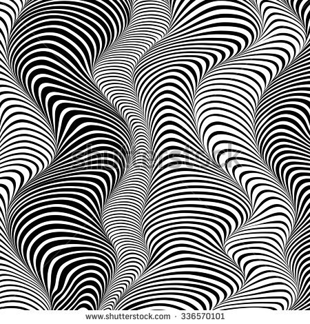 450x470 Black And White 3d Effect Wavy Stripes Vector Abstract Background