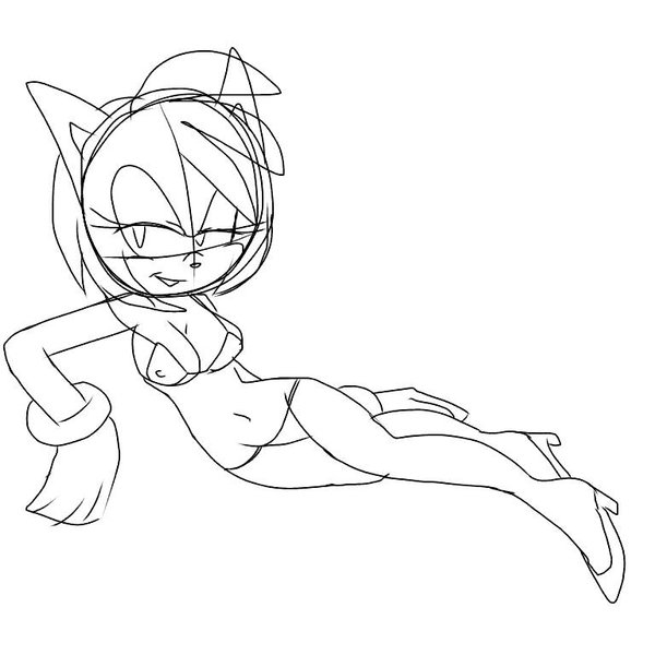 600x600 Stripper Rose (Super Rough Sketch) By Ozzybae