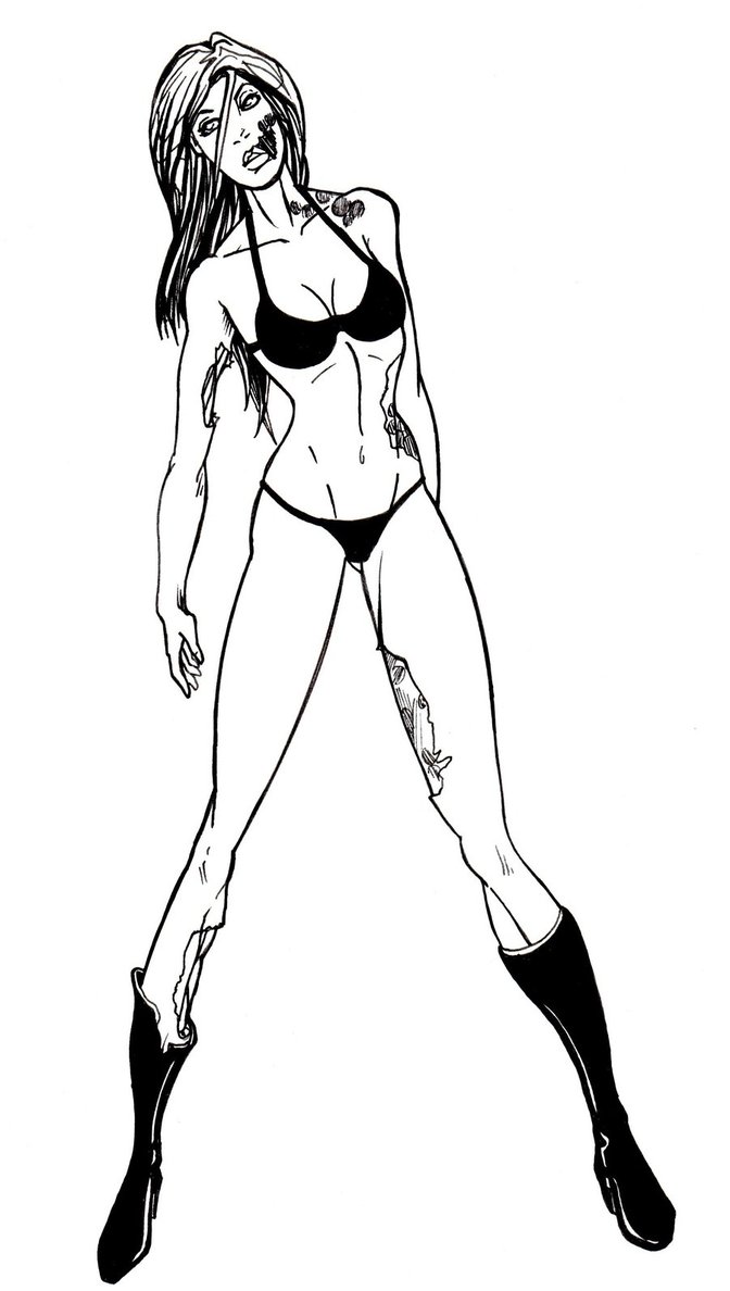 672x1188 Zombie Stripper By Savides