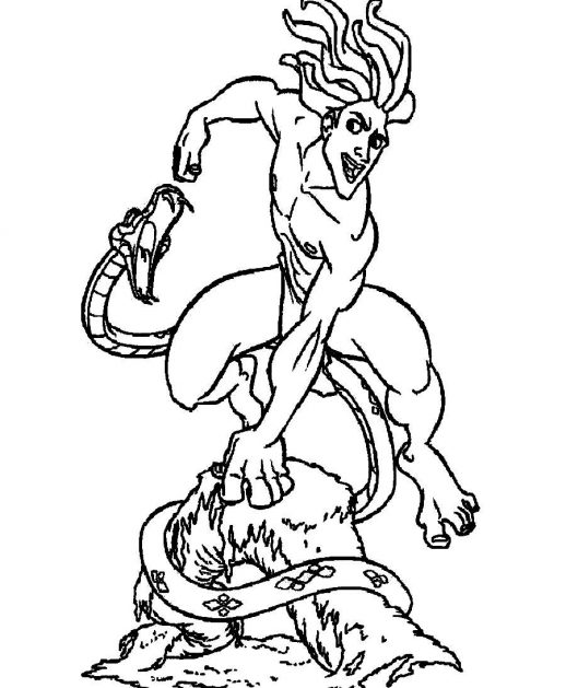 518x629 Tarzan Growing Up To Be A Strong Man Coloring Pages