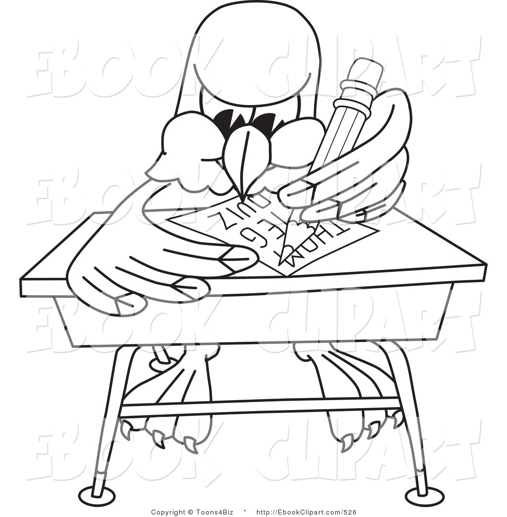 1024x1044 Vector Clip Art Of A Coloring Page Of A Bald Eagle Hawk Or Falcon