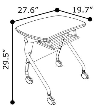 320x361 Brb Flip Top Student Desk