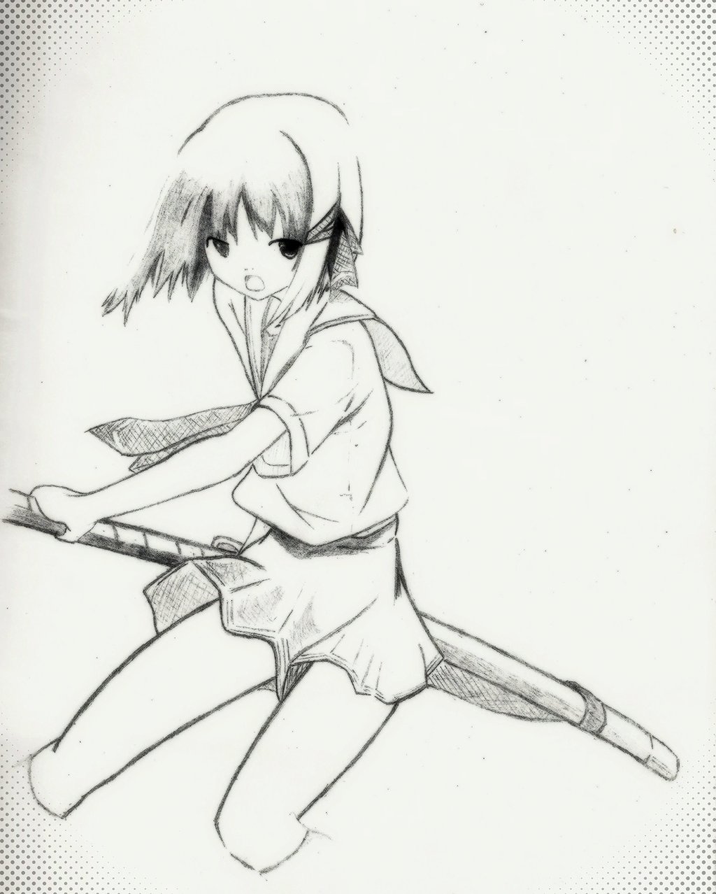 1024x1278 Anime Student By Haseo4