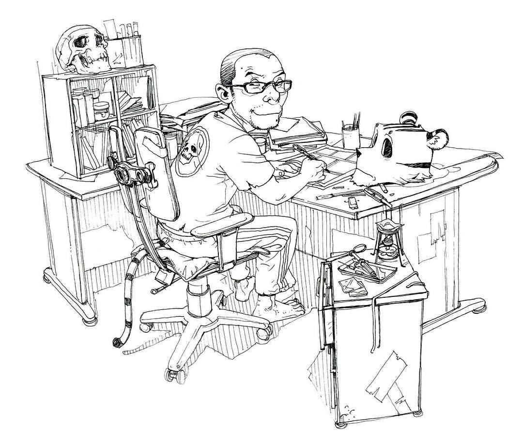 1080x921 In My Studio @superanius