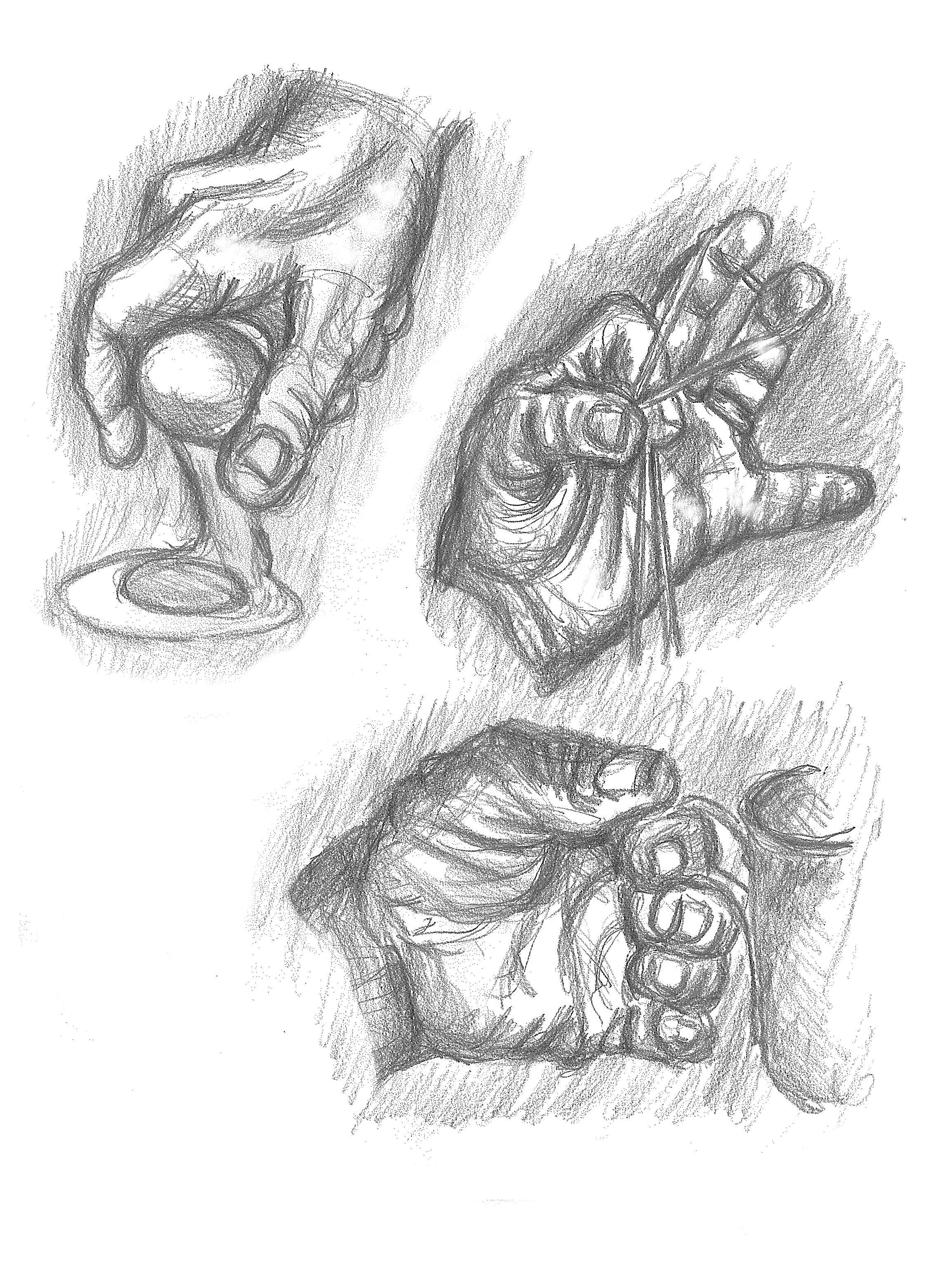 3314x4441 Drawing Amp Antonomies Study Of Hands Grasp By Edna Stewart